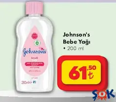 JOHNSON'S BEBE YAĞI 200 ML JOHNSON'S BEBE YAĞI 200 ML